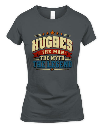 The Man The Myth The Legend Ribbon Vintage T-Shirt HUGHES M1-56 / Women's Standard T-Shirt / charcoal
