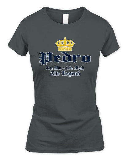 The Man The Myth The Legend Corona Beer T-Shirt PEDRO M1-S83 / Women's Standard T-Shirt / charcoal