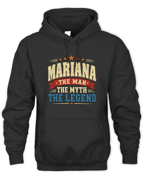 The Man The Myth The Legend Ribbon Vintage T-Shirt MARIANA M1-56 / Unisex Hoodie / black