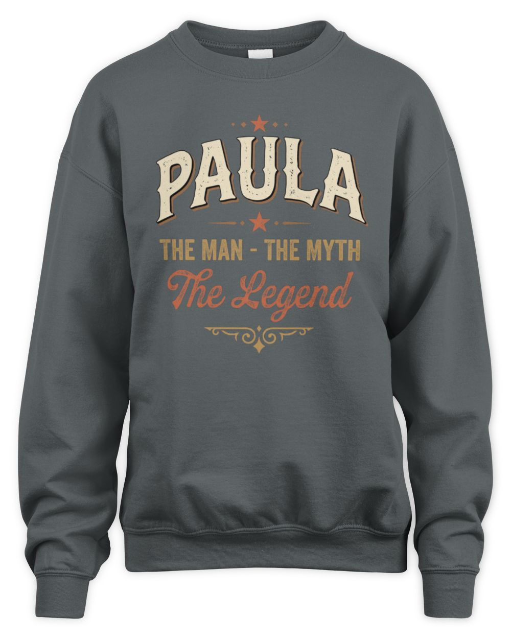 I'm Name I'm Not Rude I Just Have The Balls Funny T-Shirt PAULA M1-77 / Unisex Sweatshirt / charcoal