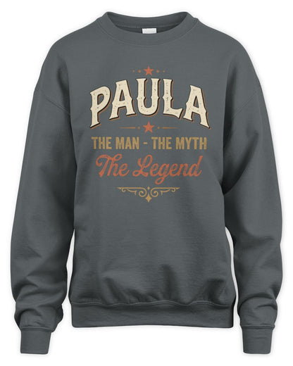 I'm Name I'm Not Rude I Just Have The Balls Funny T-Shirt PAULA M1-77 / Unisex Sweatshirt / charcoal