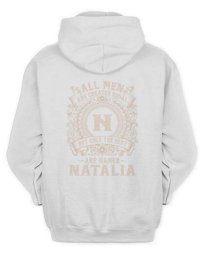 All Men Are Created Equal Cool Logo Shirt NATALIA M1-60 / Unisex Hoodie / white