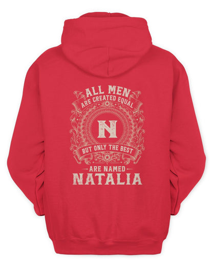 All Men Are Created Equal Cool Logo Shirt NATALIA M1-60 / Unisex Hoodie / red