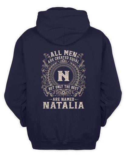 All Men Are Created Equal Cool Logo Shirt NATALIA M1-60 / Unisex Hoodie / navy