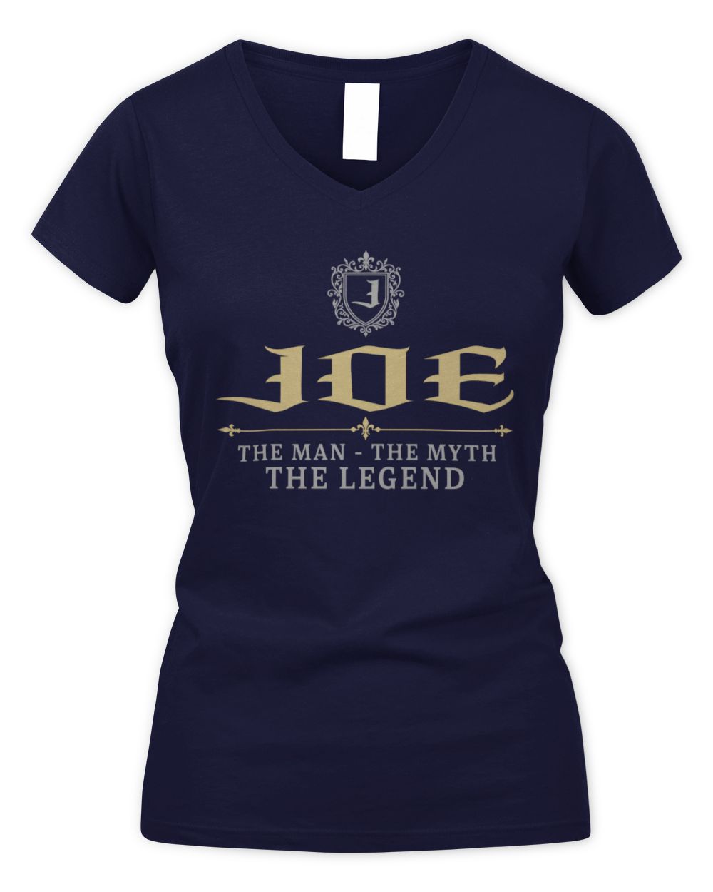 The Man The Myth The Legend Western Shirt JOE M1-78 / Women's V-Neck T-Shirt / navy