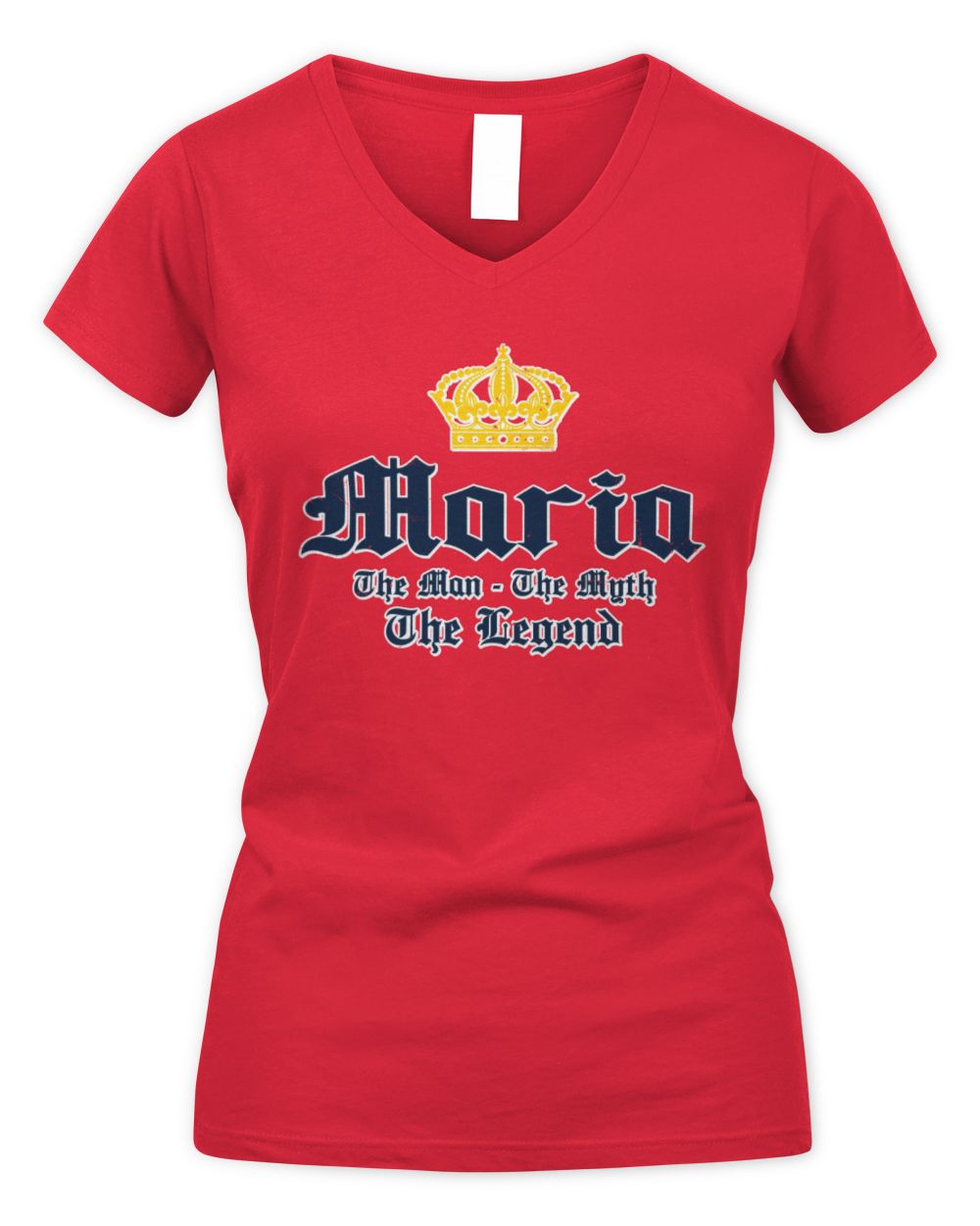 The Man The Myth The Legend Corona Beer T-Shirt MARIA M1-S83 / Women's V-Neck T-Shirt / red