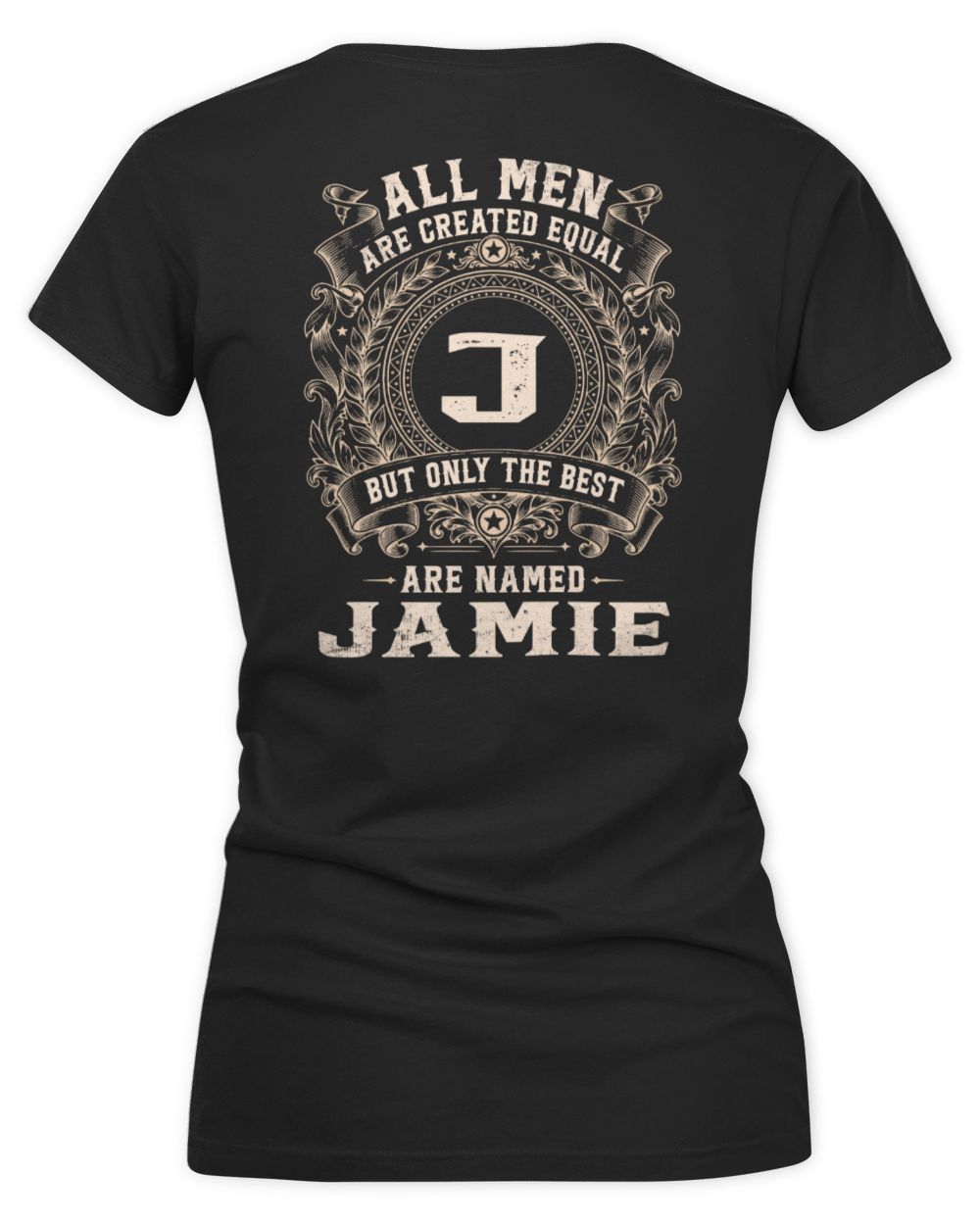 All Men Are Created Equal Cool Logo Shirt JAMIE M1-60 / Women's V-Neck T-Shirt / black