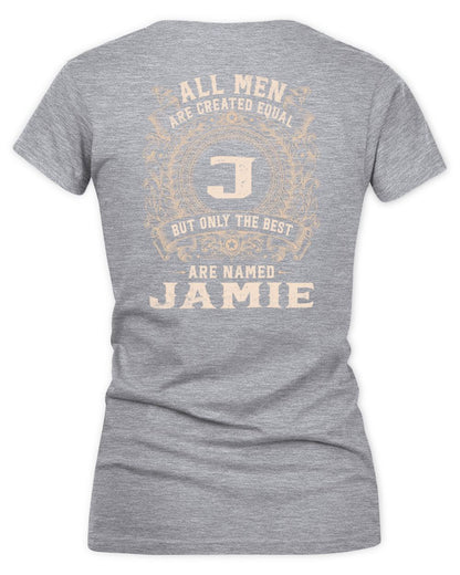 All Men Are Created Equal Cool Logo Shirt JAMIE M1-60 / Women's V-Neck T-Shirt / sport grey