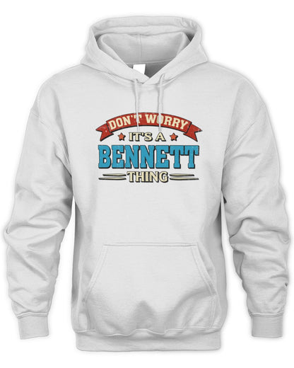 Don't Worry It's a Your Name Thing Funny Retro T-Shirt BENNETT M1-57 / Unisex Hoodie / white
