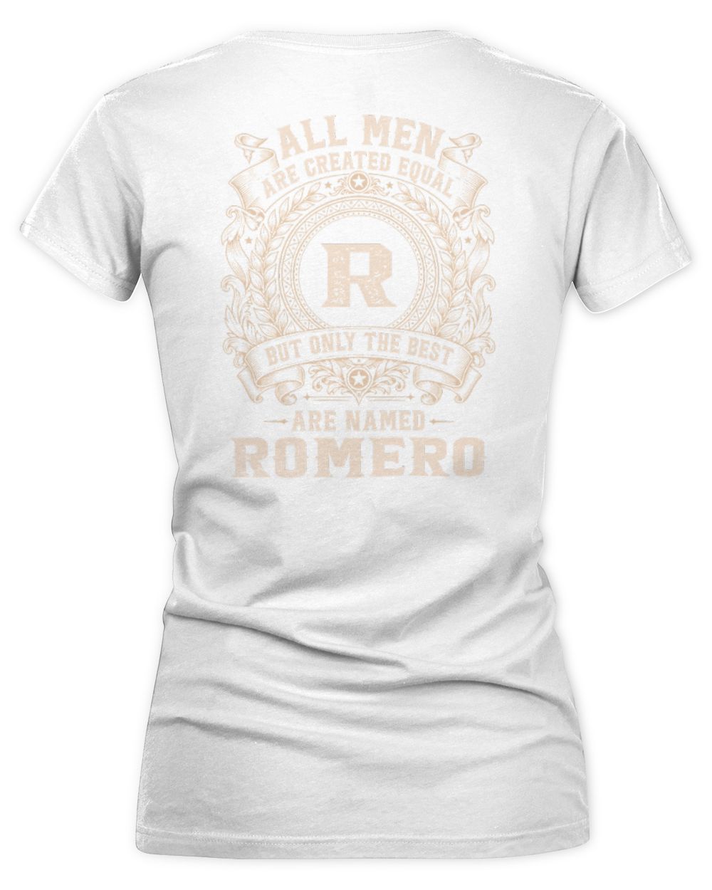 All Men Are Created Equal Cool Logo Shirt ROMERO M1-60 / Women's V-Neck T-Shirt / white