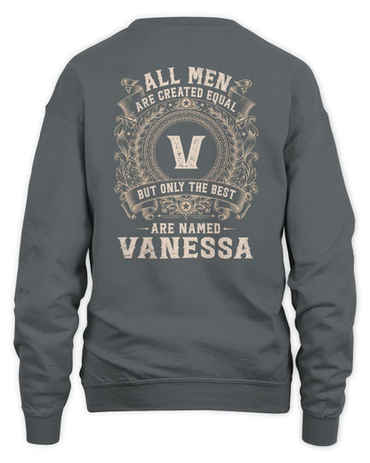 All Men Are Created Equal Cool Logo Shirt VANESSA M1-60 / Unisex Sweatshirt / charcoal