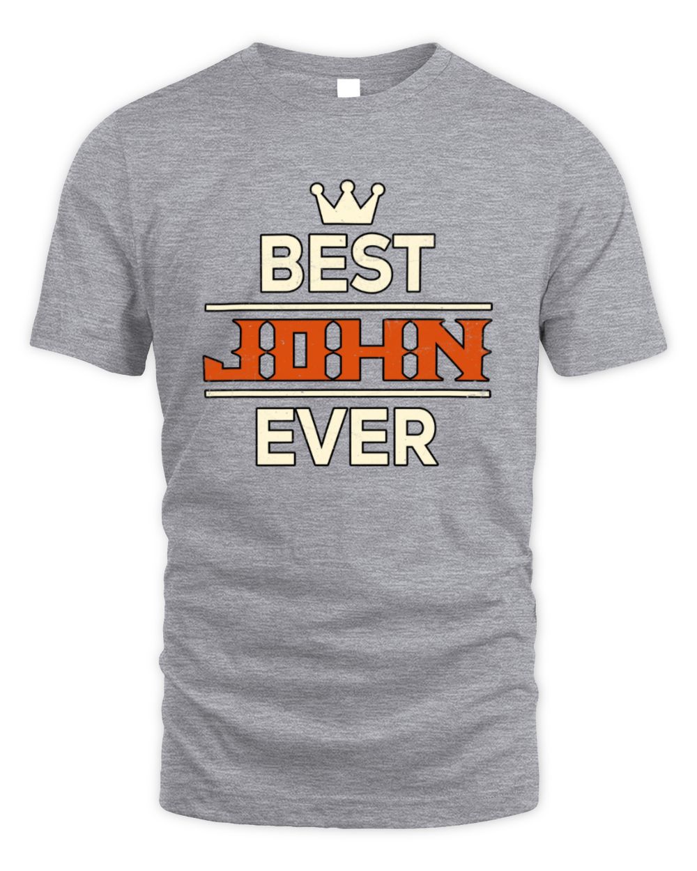 Best Your Name With Crown Shirt JOHN M1-59 / Unisex Standard T-Shirt / sport grey