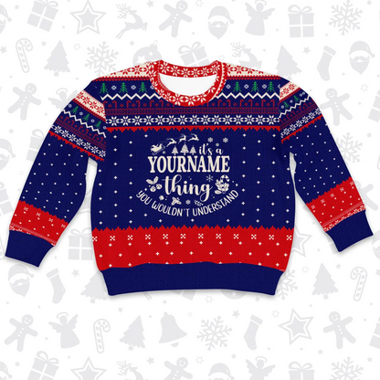 Custom Chrismas Pajamas Set Cozy Sweater & Pants Sleepwear