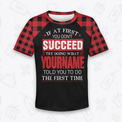 Custom Buffalo Plaid Pajamas Set Tshirt & Pants EV2