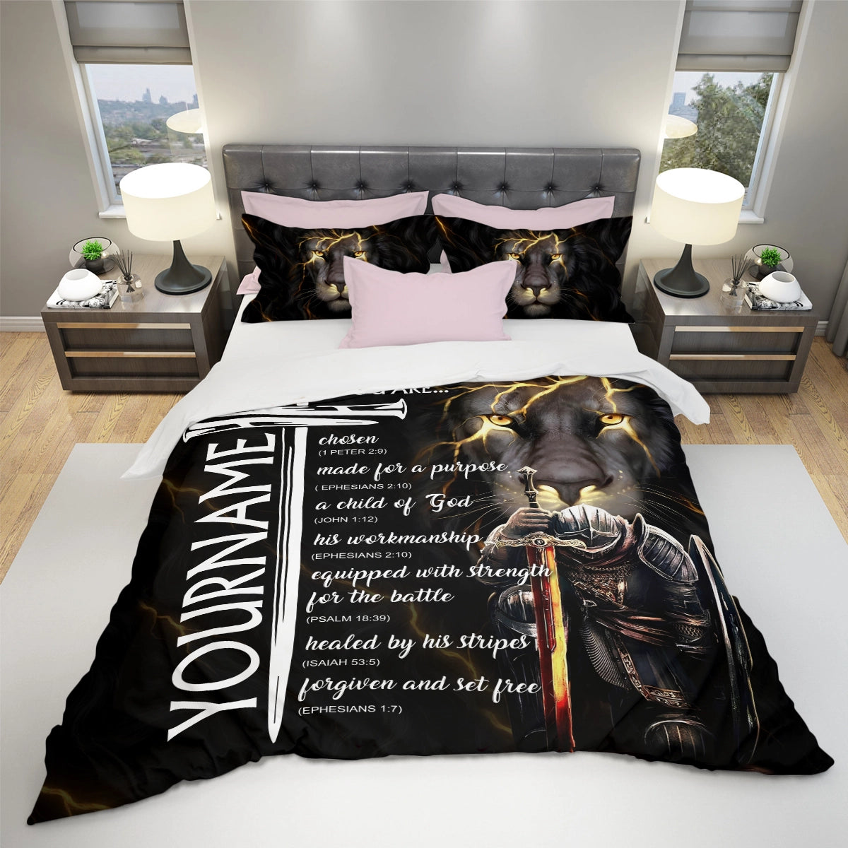 BS1 Bedding Set Personalized Name