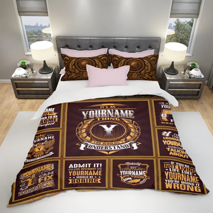 BS3 Bedding Set Personalized Name