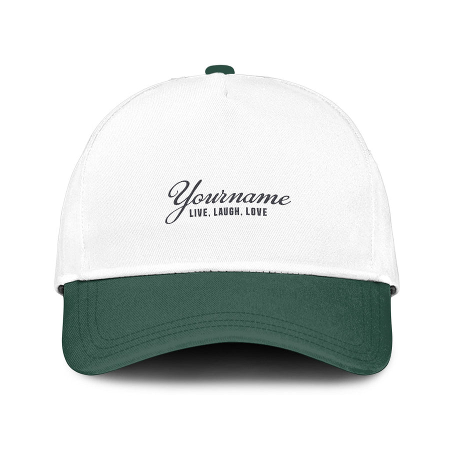 Live, Laugh, Love C16PF - Personalized Name Cap