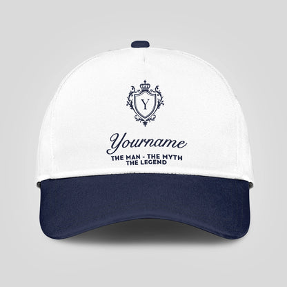 The man - The myth - The legend Blue Cap C46PF - Personalized Name Hat