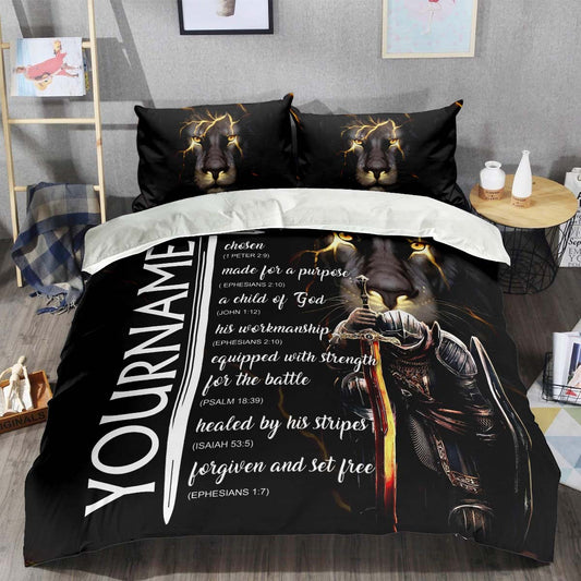 BS1 Bedding Set Personalized Name