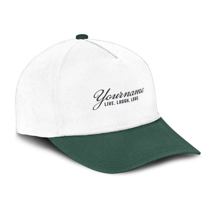 Live, Laugh, Love C16PF - Personalized Name Cap