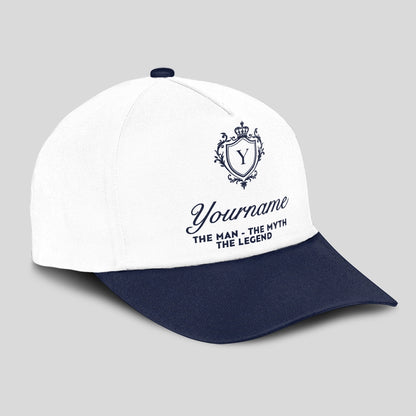 The man - The myth - The legend Blue Cap C46PF - Personalized Name Hat