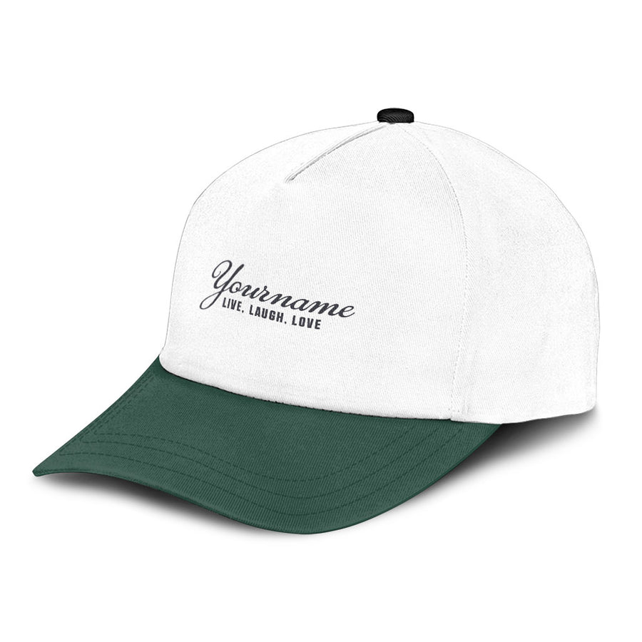 Live, Laugh, Love C16PF - Personalized Name Cap