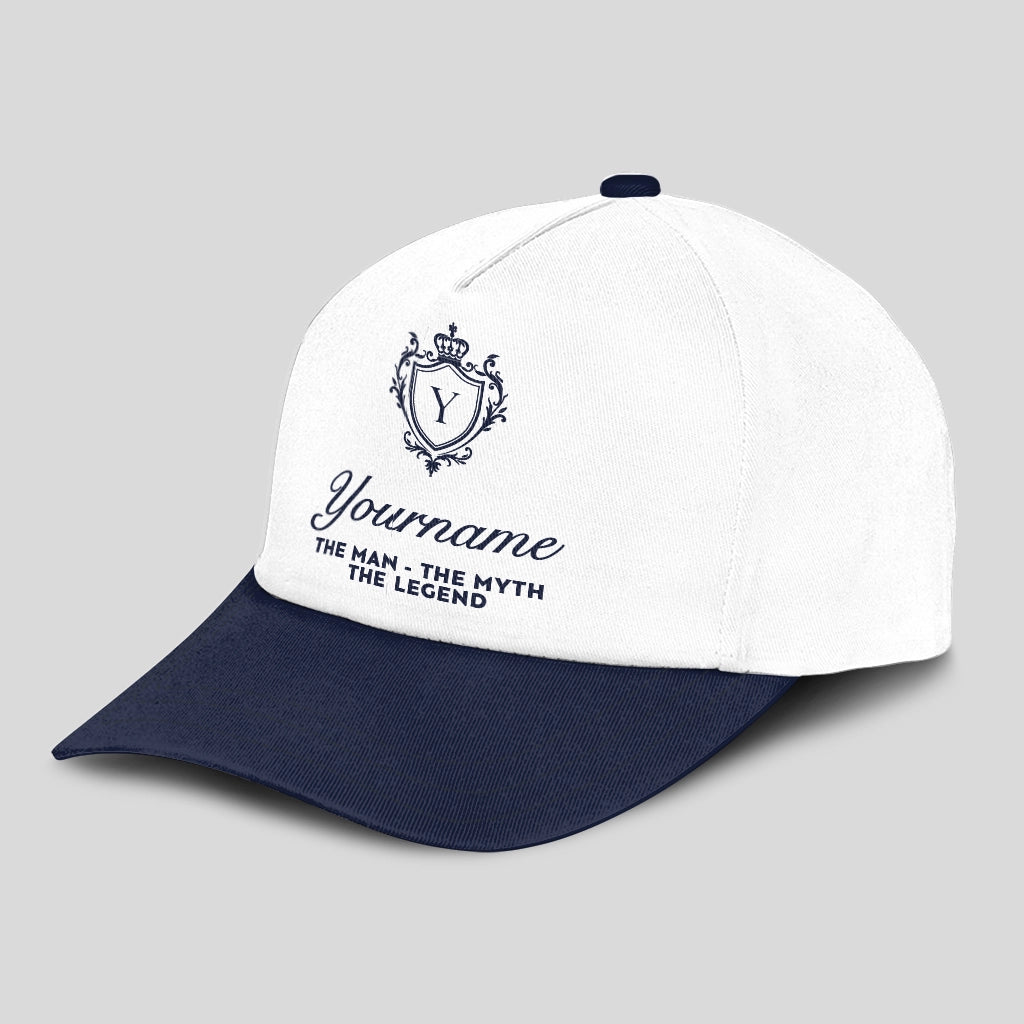 The man - The myth - The legend Blue Cap C46PF - Personalized Name Hat