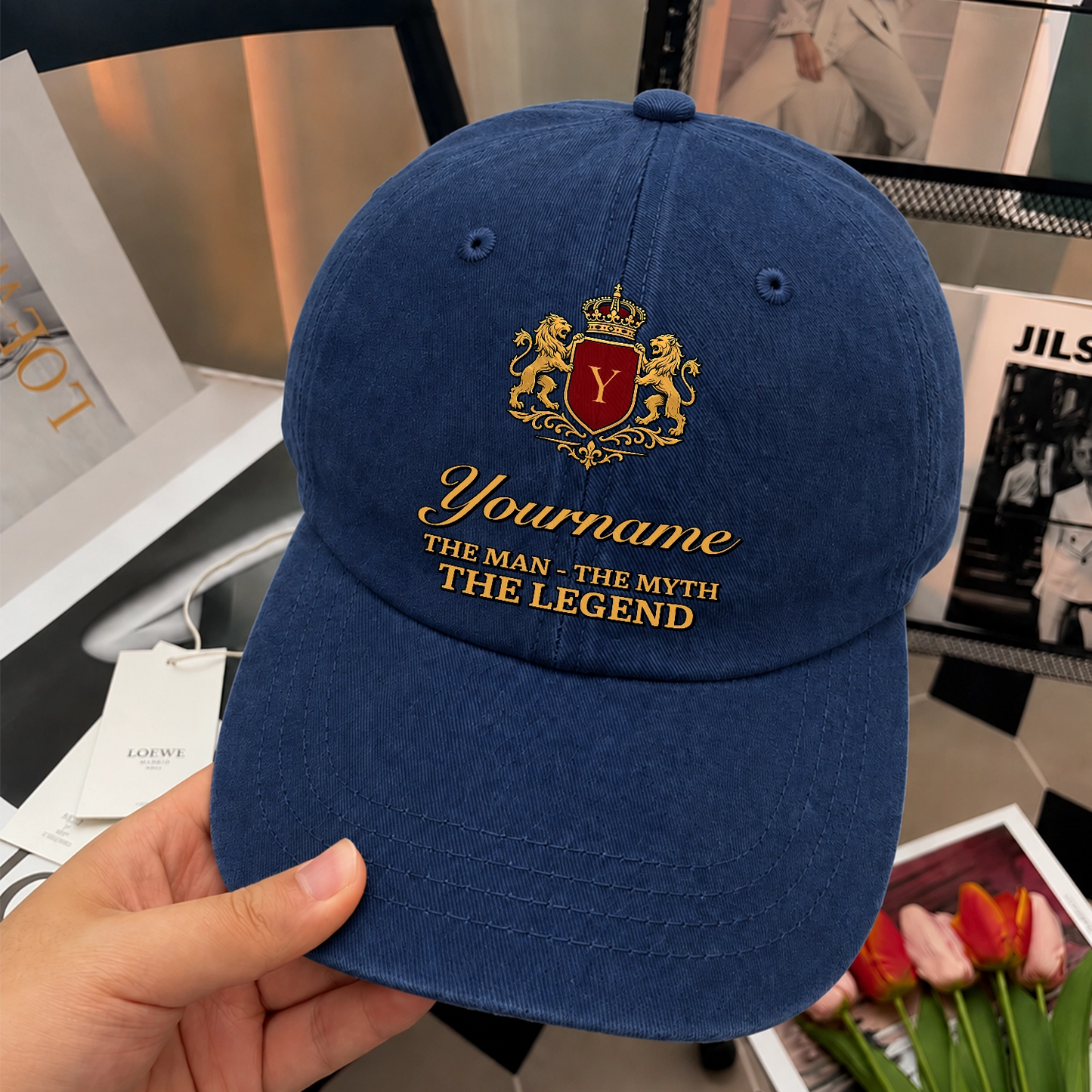 The man - The myth - The legend C49PF - Personalized Name Hat