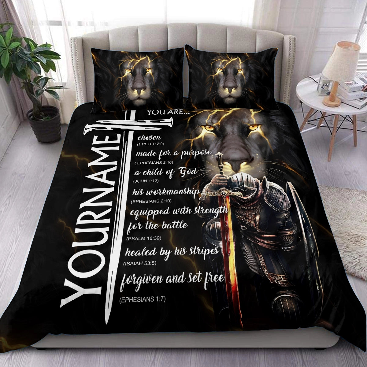 BS1 Bedding Set Personalized Name