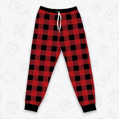 Custom Buffalo Plaid Pajamas Set Sweater & Pants EV2
