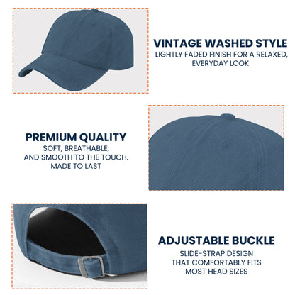 Rejecting Kings Since 1776 - Personalized Distressed Denim Cap