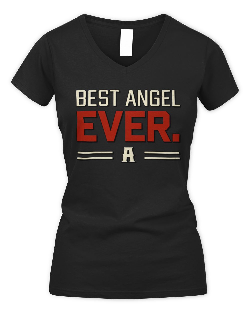 Best Your Name Ever Cool Shirt ANGEL M1-58 / Women's V-Neck T-Shirt / black