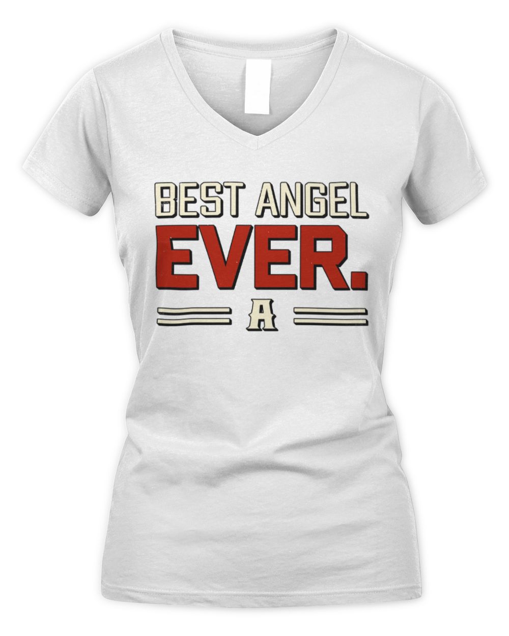 Best Your Name Ever Cool Shirt ANGEL M1-58 / Women's V-Neck T-Shirt / white