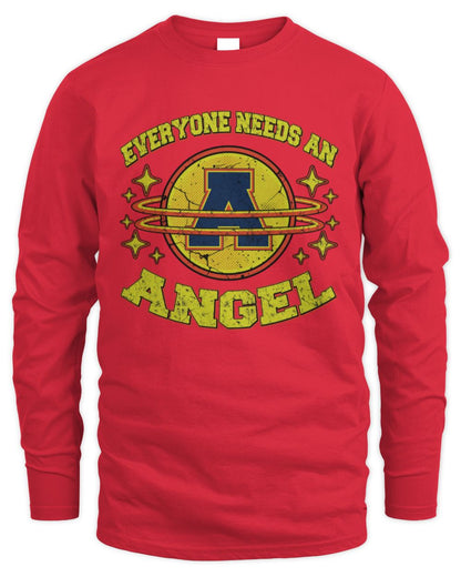 Everyone Needs a Your Name Shirt ANGEL M1-76 / Men's Long Sleeved T-Shirt / red