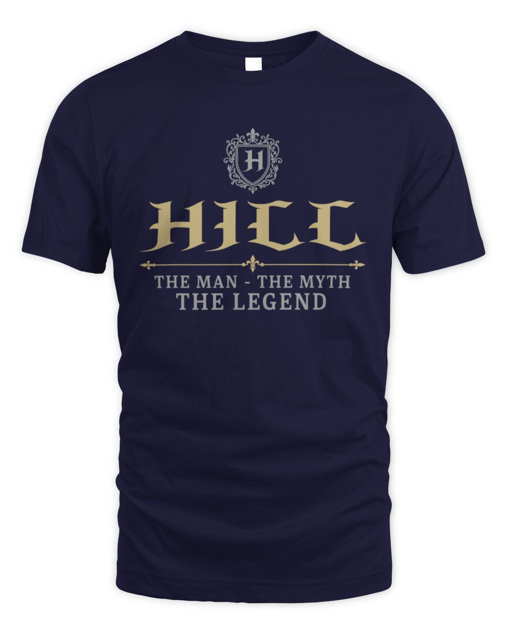 The Man The Myth The Legend Western Shirt HILL M1-78 / Unisex Standard T-Shirt / navy