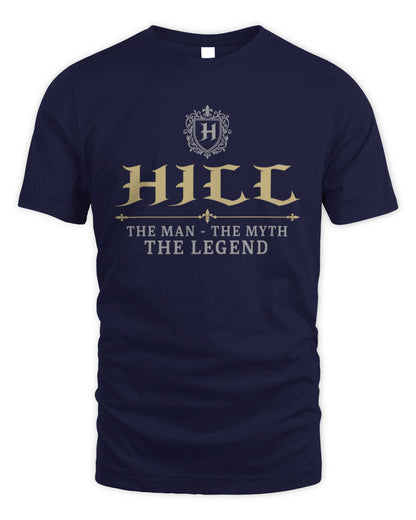 The Man The Myth The Legend Western Shirt HILL M1-78 / Unisex Standard T-Shirt / navy