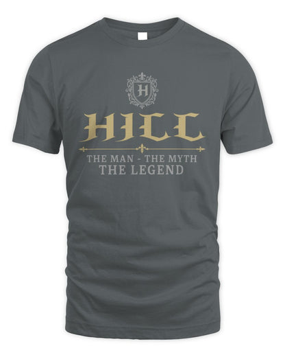 The Man The Myth The Legend Western Shirt HILL M1-78 / Unisex Standard T-Shirt / charcoal
