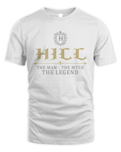 The Man The Myth The Legend Western Shirt HILL M1-78 / Unisex Standard T-Shirt / white