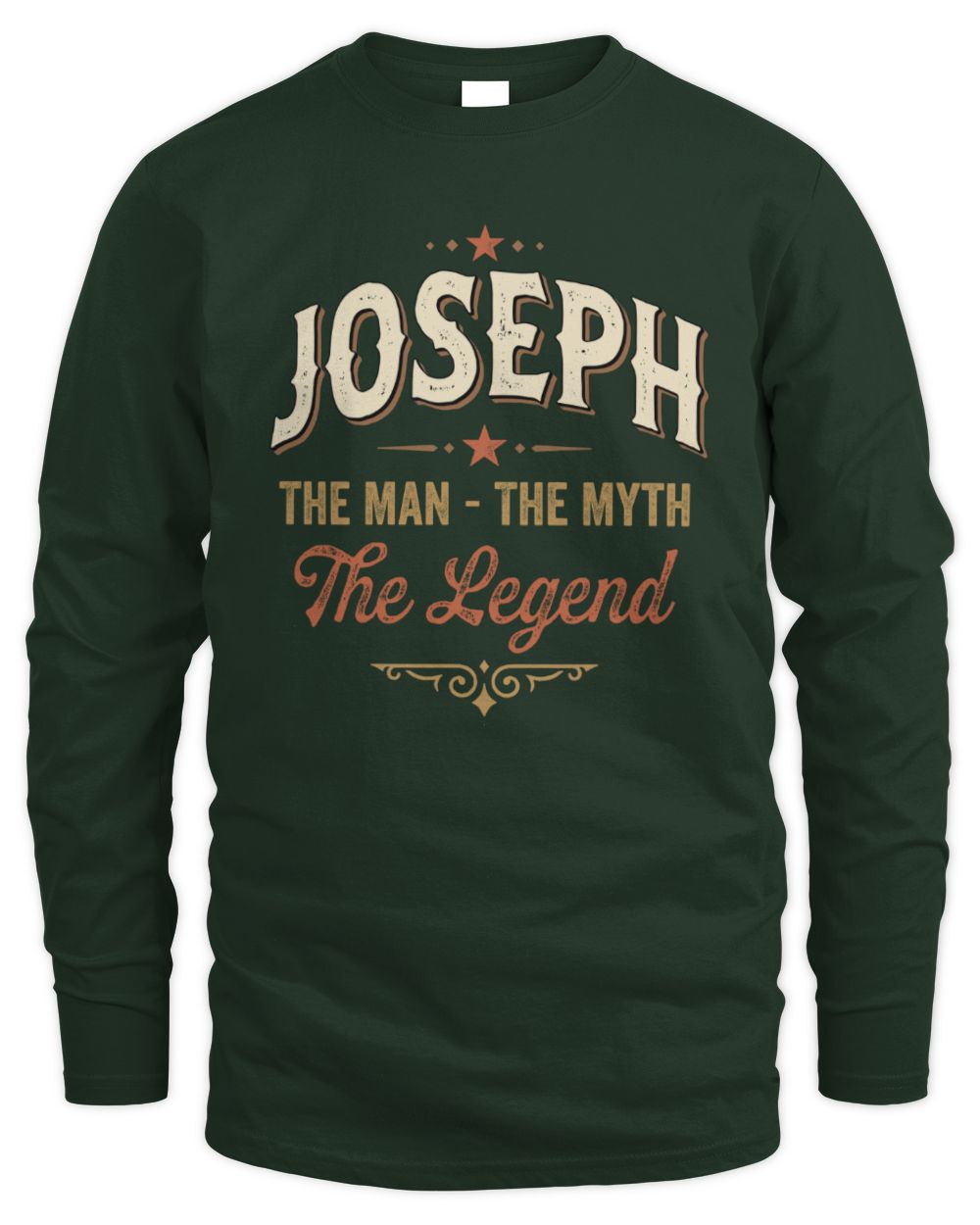 I'm Name I'm Not Rude I Just Have The Balls Funny T-Shirt JOSEPH M1-77 / Men's Long Sleeved T-Shirt / forest green