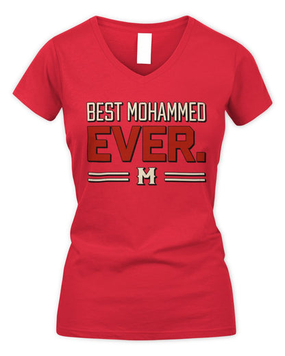 Best Your Name Ever Cool Shirt MOHAMMED M1-58 / Women's V-Neck T-Shirt / red