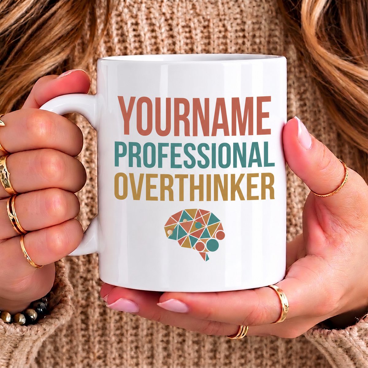Yourname Professional Overthinker - Personalized Mug