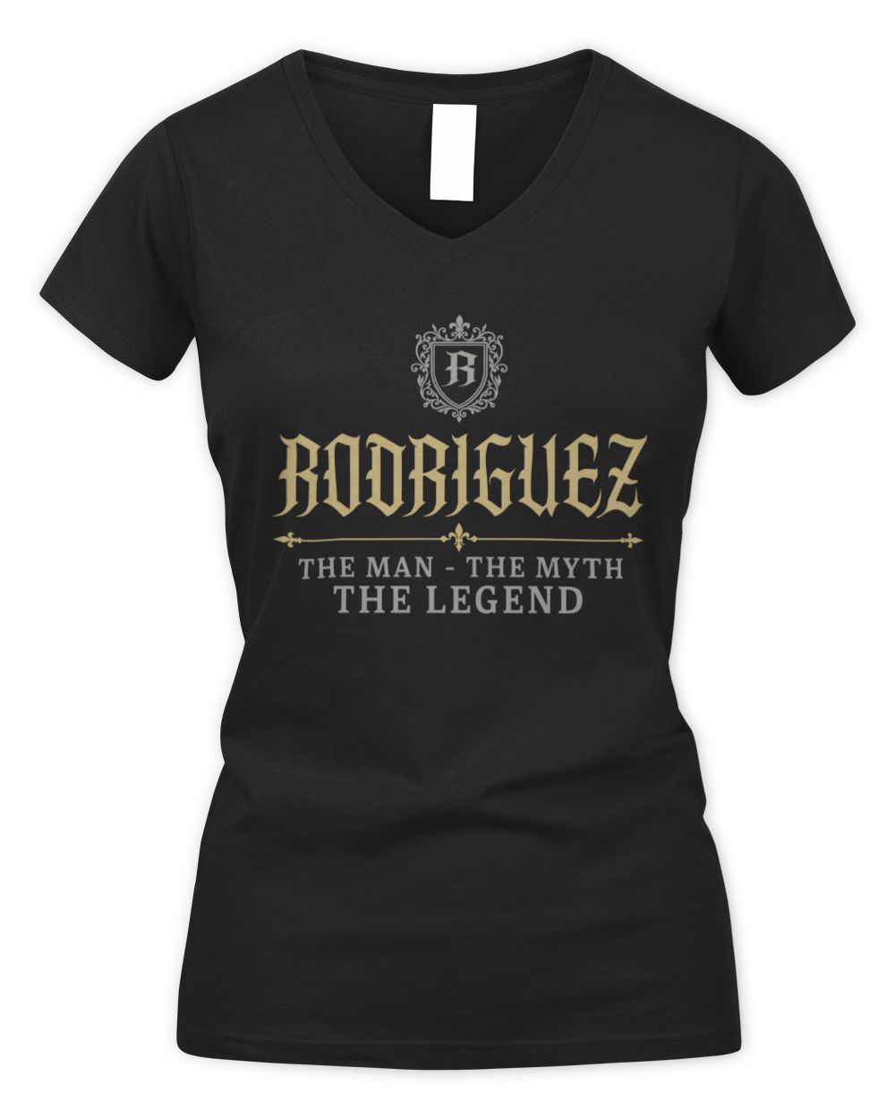 The Man The Myth The Legend Western Shirt RODRIGUEZ M1-78 / Women's V-Neck T-Shirt / black