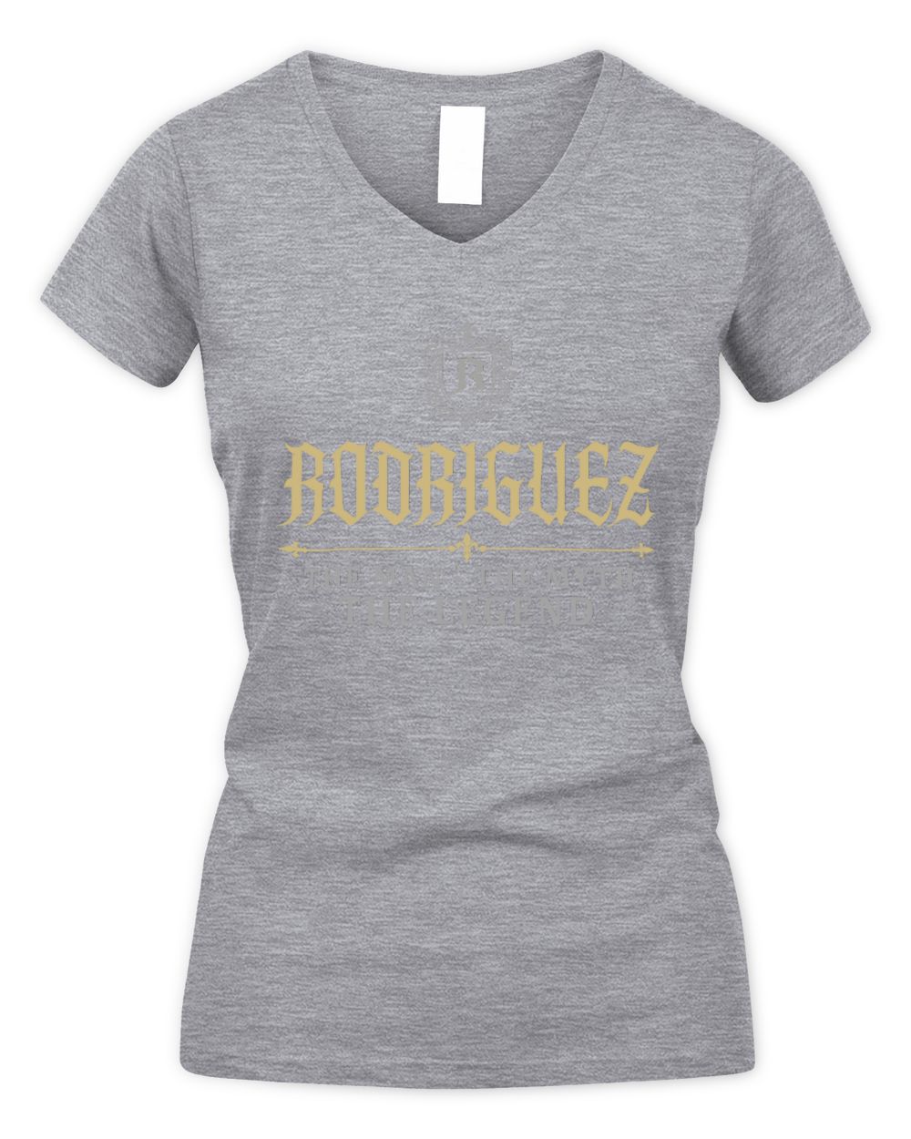 The Man The Myth The Legend Western Shirt RODRIGUEZ M1-78 / Women's V-Neck T-Shirt / sport grey