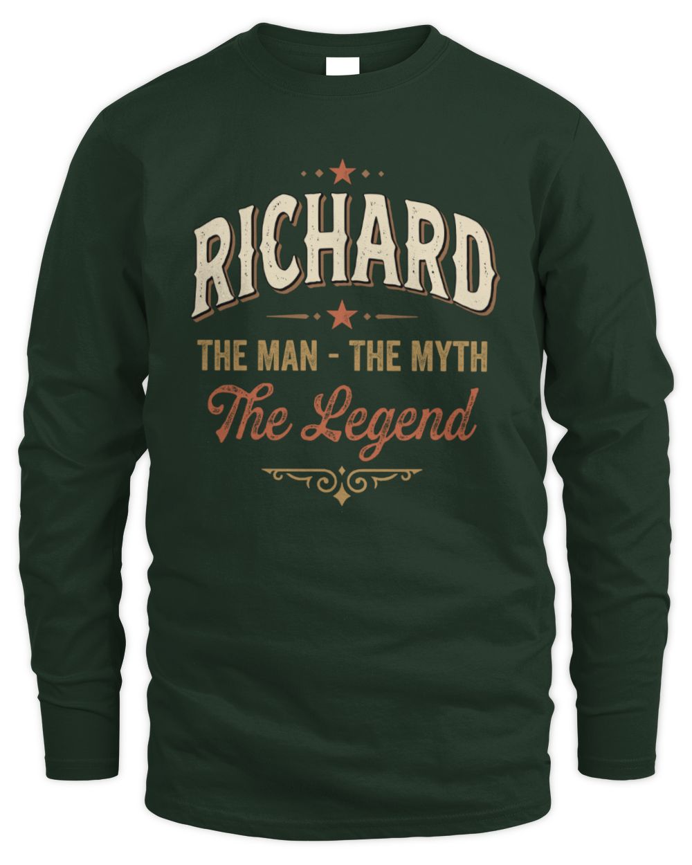 I'm Name I'm Not Rude I Just Have The Balls Funny T-Shirt RICHARD M1-77 / Men's Long Sleeved T-Shirt / forest green