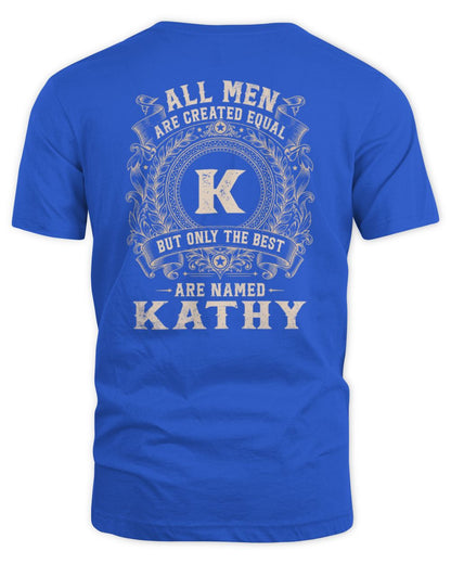All Men Are Created Equal Cool Logo Shirt KATHY M1-60 / Unisex Standard T-Shirt / royal