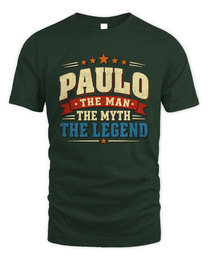 The Man The Myth The Legend Ribbon Vintage T-Shirt PAULO M1-56 / Unisex Standard T-Shirt / forest green