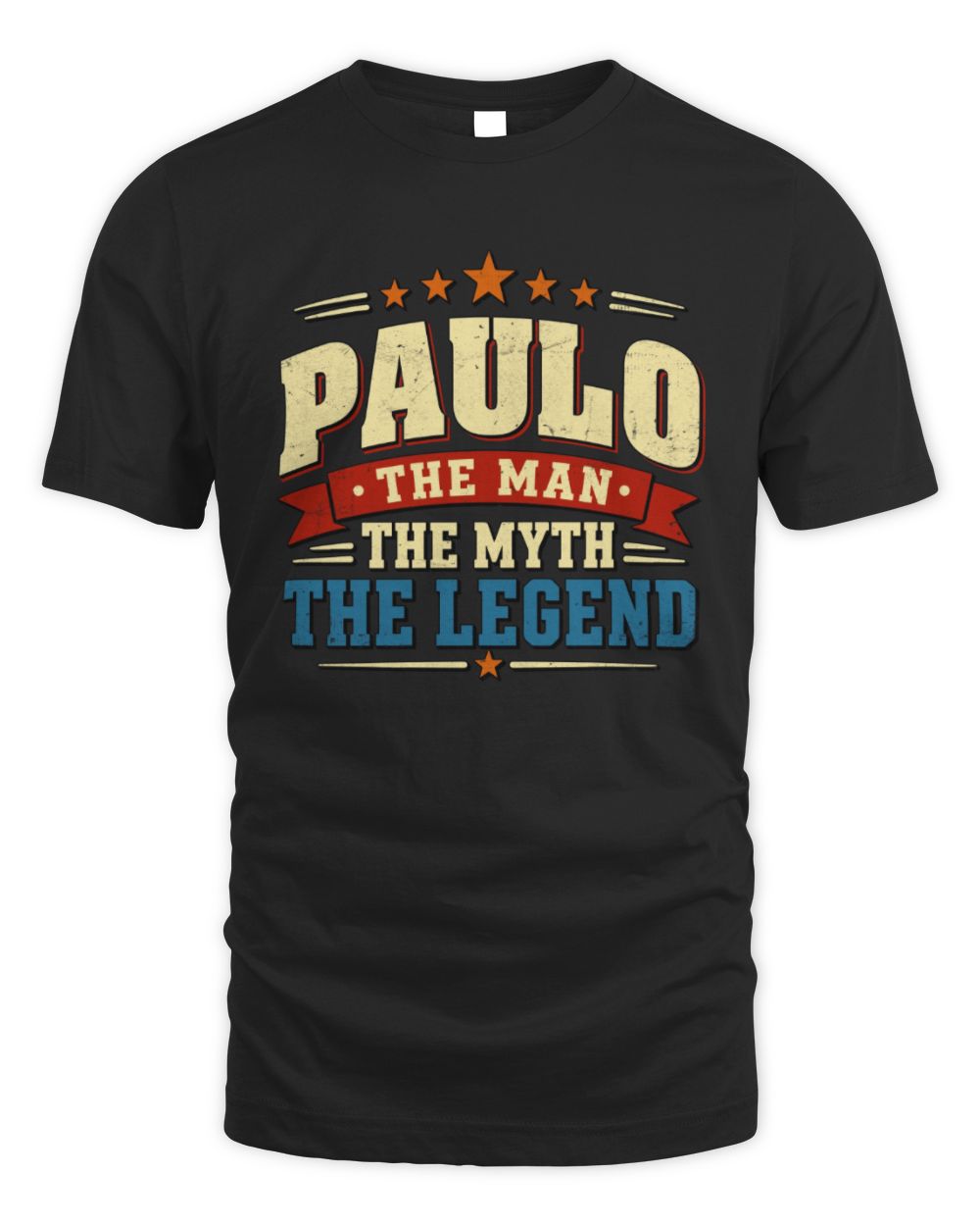 The Man The Myth The Legend Ribbon Vintage T-Shirt PAULO M1-56 / Unisex Standard T-Shirt / black