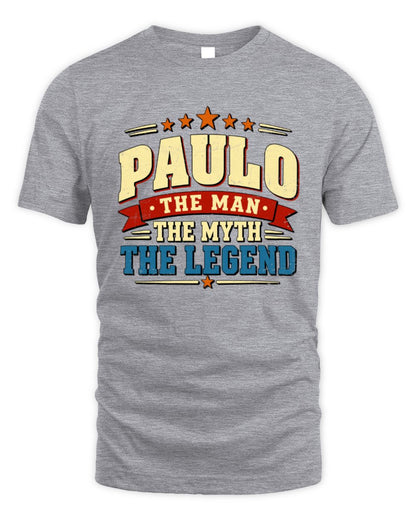 The Man The Myth The Legend Ribbon Vintage T-Shirt PAULO M1-56 / Unisex Standard T-Shirt / sport grey