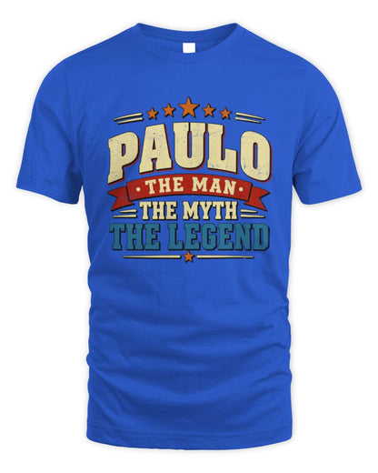 The Man The Myth The Legend Ribbon Vintage T-Shirt PAULO M1-56 / Unisex Standard T-Shirt / royal
