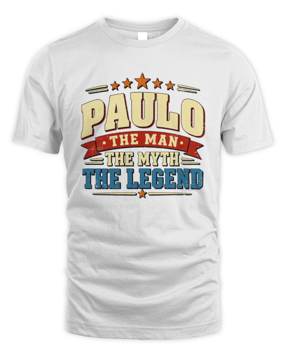 The Man The Myth The Legend Ribbon Vintage T-Shirt PAULO M1-56 / Unisex Standard T-Shirt / white